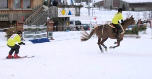Reitveranstaltung in Davos